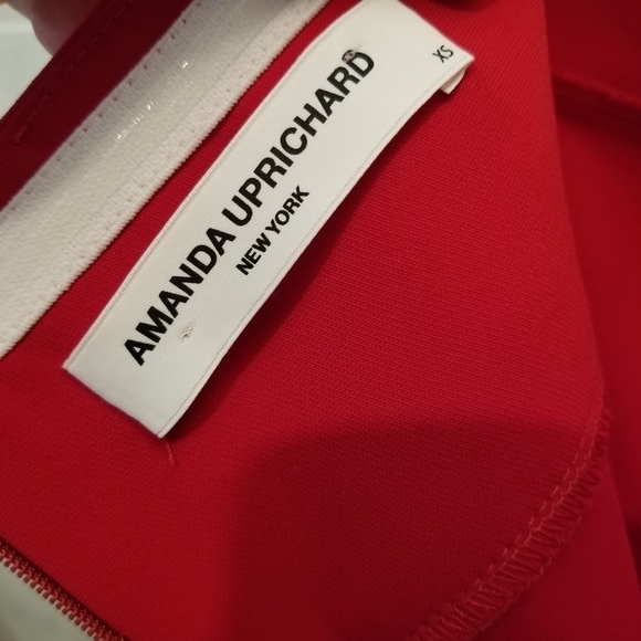 {XS} Amanda Uprichard New York Cabo Halter Top In Scarlet - Picture 8 of 9